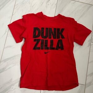 Nike Kids Small Red Dunkzilla Tee